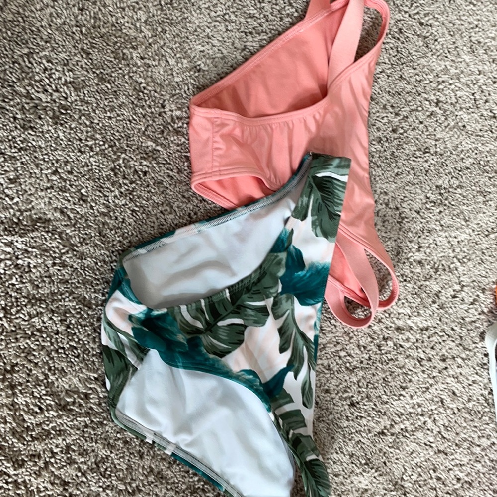 Two bathing suit bottoms